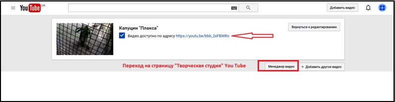 Переход на страницу. Как отредактировать видео на ютубе. Перейти на страницу с картинкой. Управление и редактирование ютуб канала.